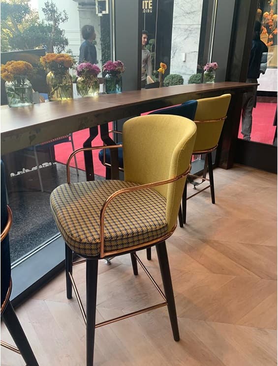 صندلی کانتر نظری مدل تورینو-پایه چوبی Torino P941B — تصویر ۶