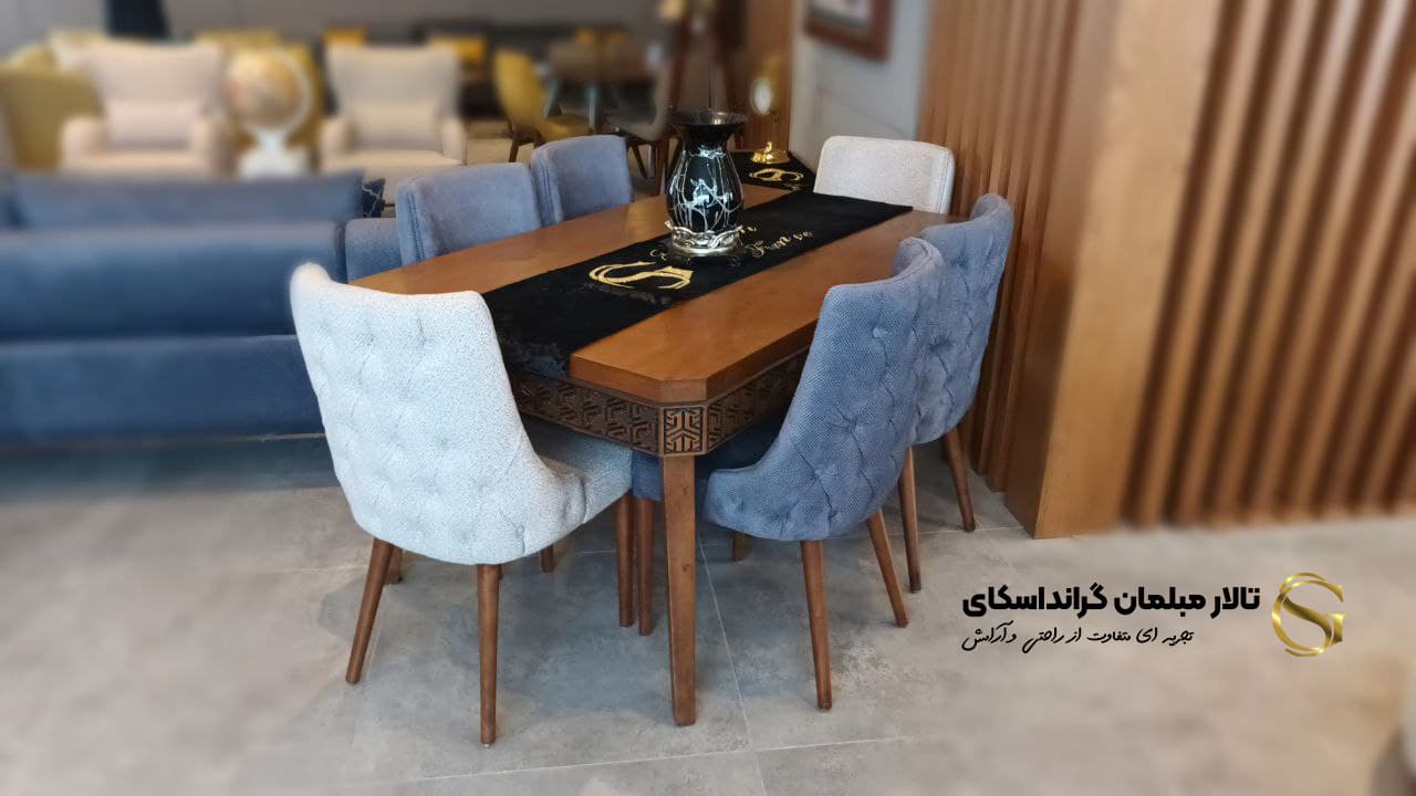 میز غذاخوری 6نفره ورسای – پاپلی جیوانی Papli Giovani — تصویر ۴