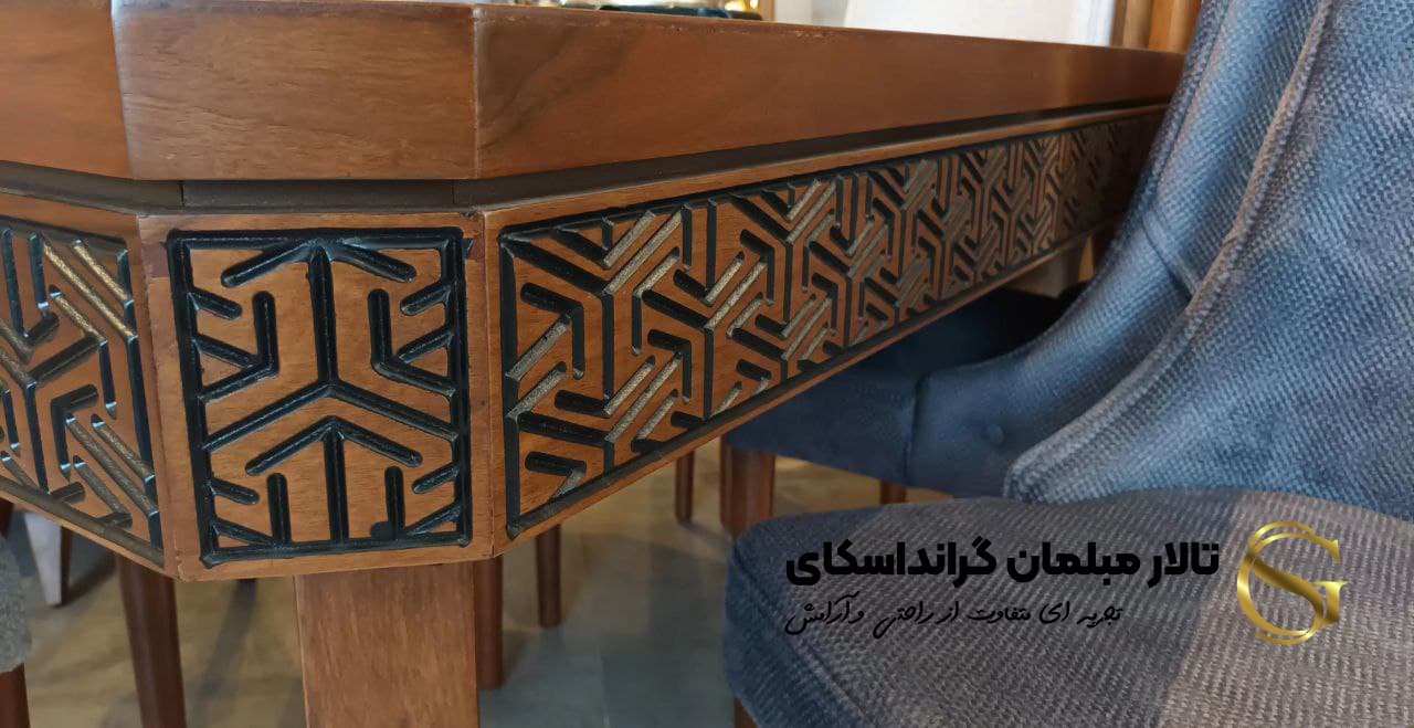 میز غذاخوری 6نفره ورسای – پاپلی جیوانی Papli Giovani — تصویر ۷