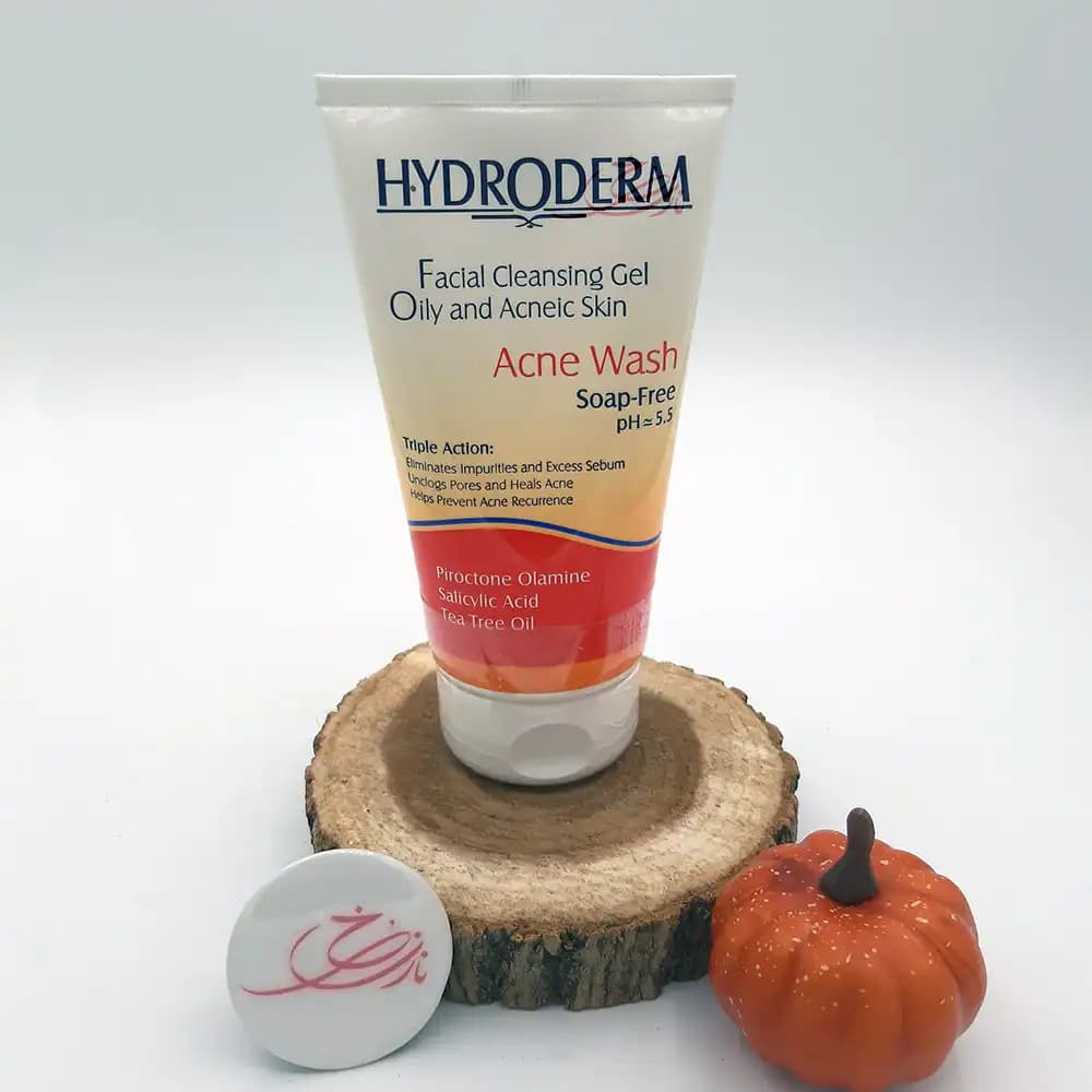 ژل شستشوی صورت هیدرودرم Hydroderm ضد جوش (Acne Wash) مناسب پوست چرب تیوپی حجم 150 گرم