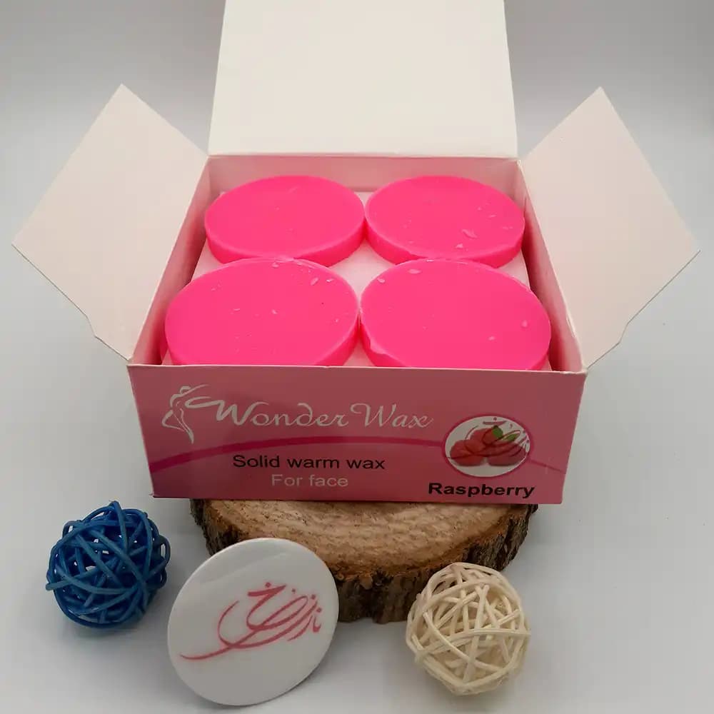 وکس سکه ای ژله ای صورت واندر وکس Wonder Wax مدل تمشک 400 گرمی — تصویر ۶