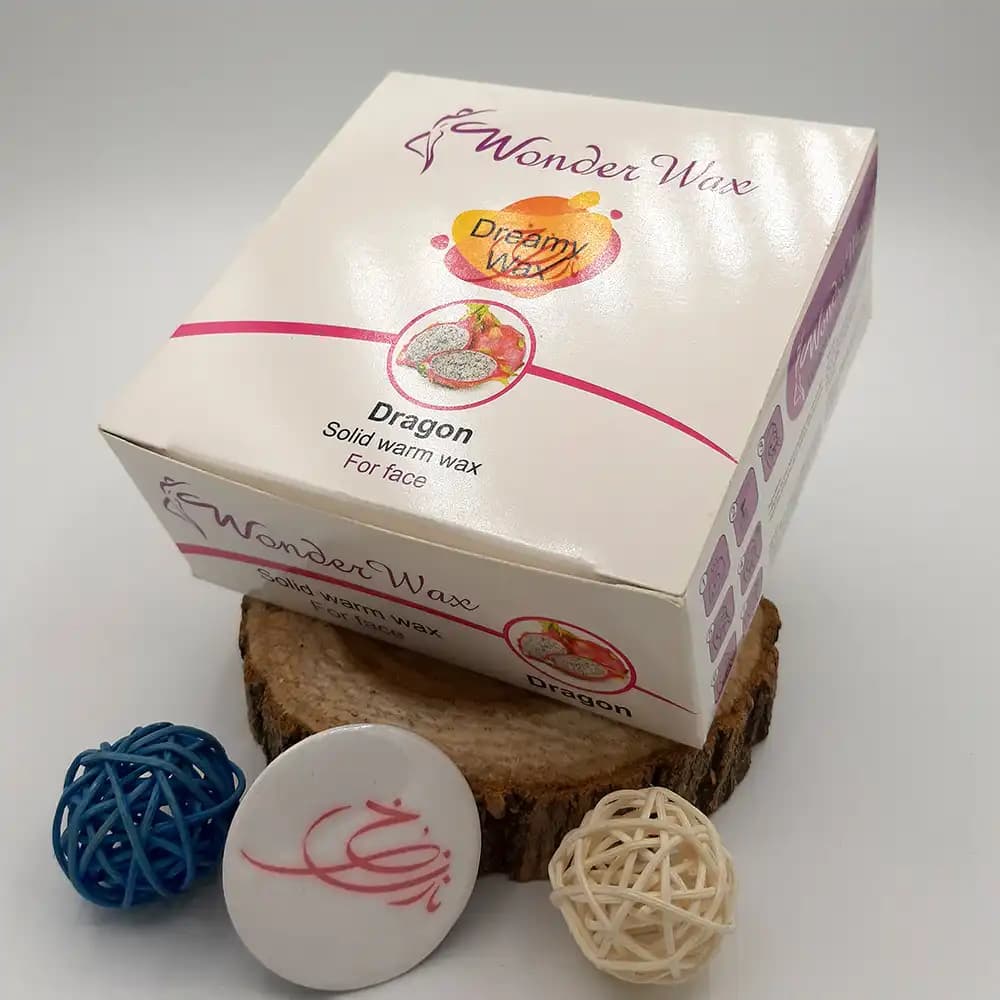وکس سکه ای ژله ای صورت واندر وکس Wonder Wax مدل دراگون Dragon Fruit وزن 400 گرمی