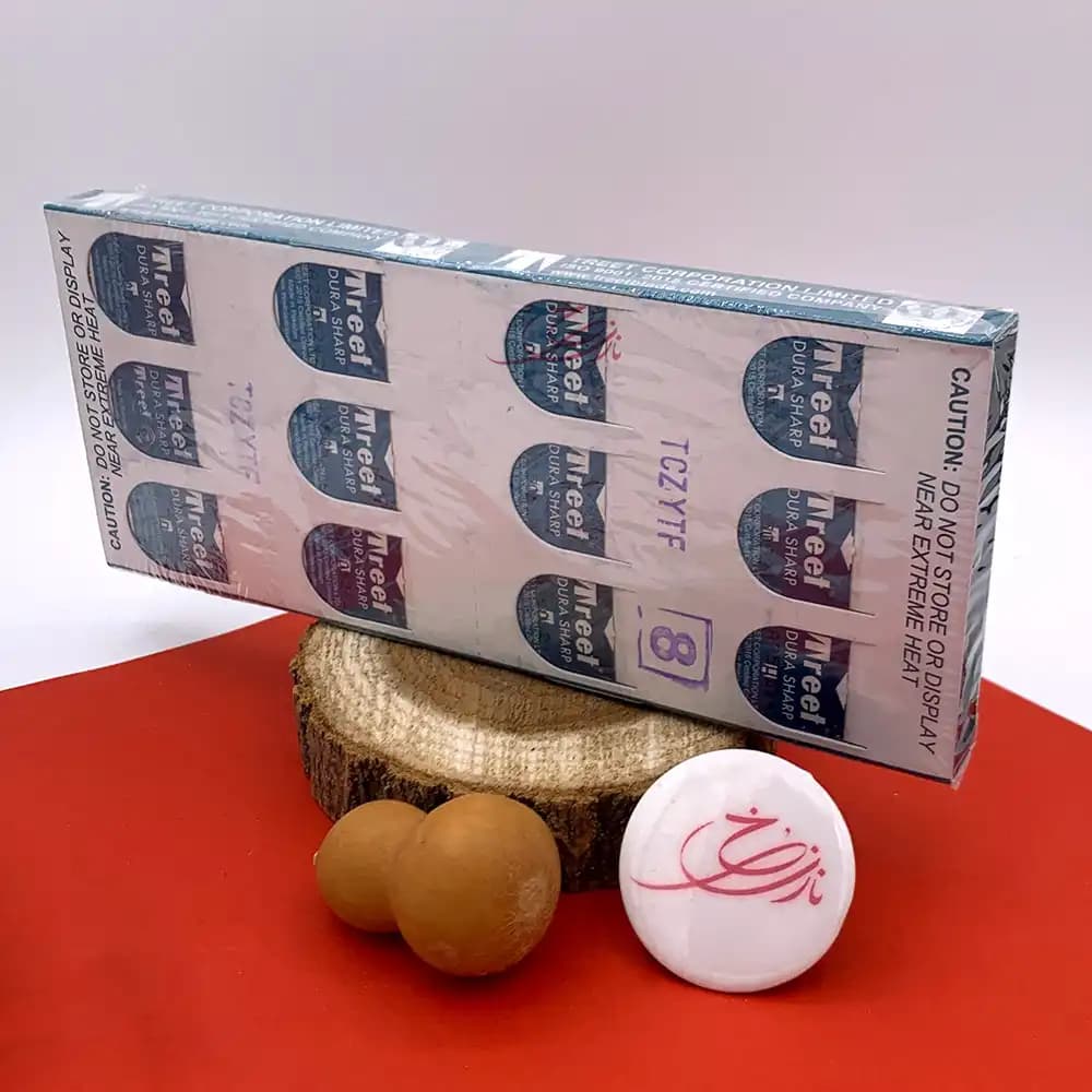 تیغ اصلاح سنتی تریت Treet تعداد 20 بسته 5 عددی (نیم بکس) — تصویر ۳