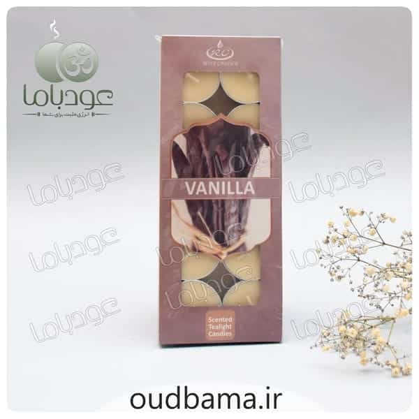 شمع وارمر معطر وانیل VANILLA سکه ای گرد (رویا ROYA CANDLE )