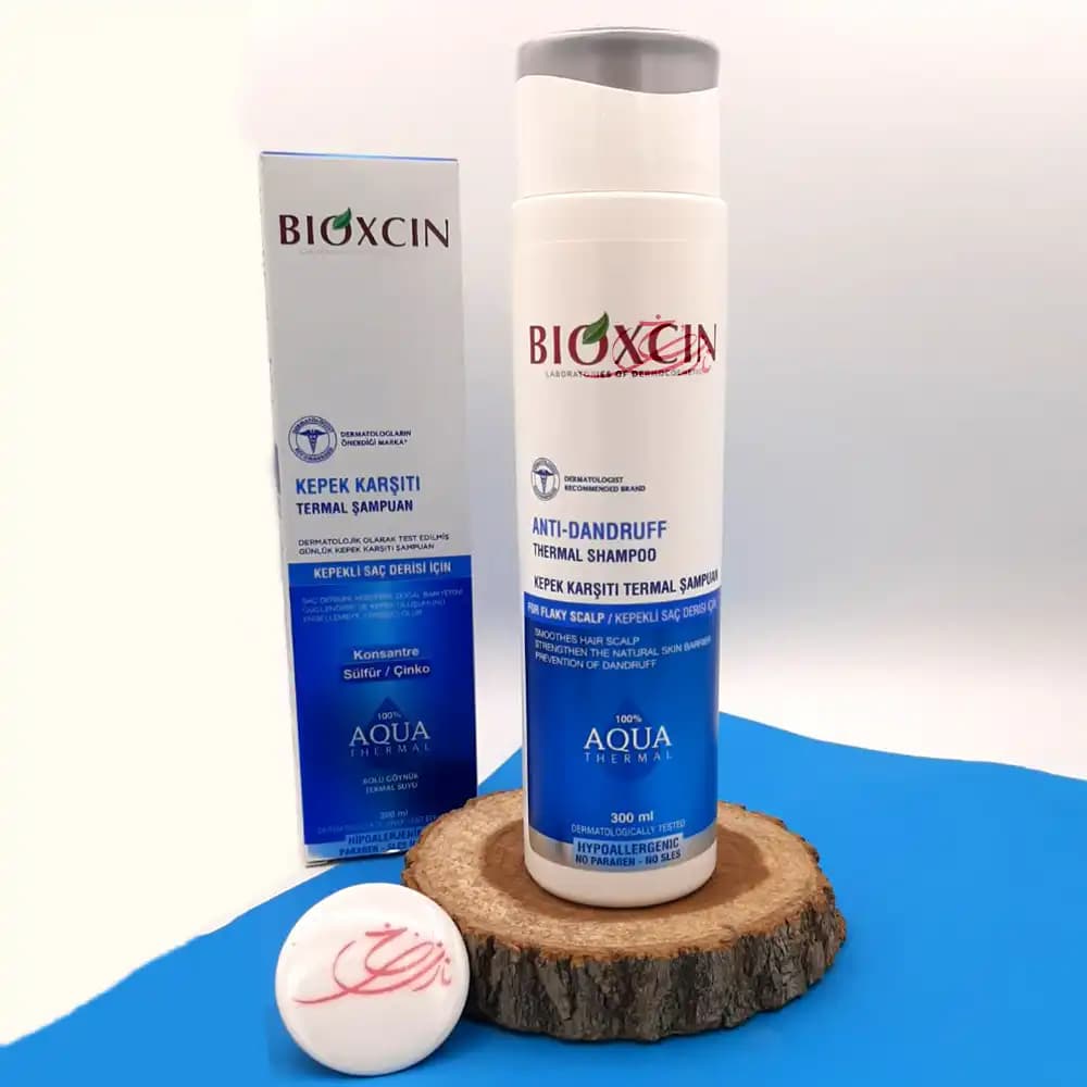 شامپو ضد شوره و ضد خارش بیوکسین BIOXCIN سری آکوا ترمال (Aqua Thermal) حجم 300 میلی لیتر