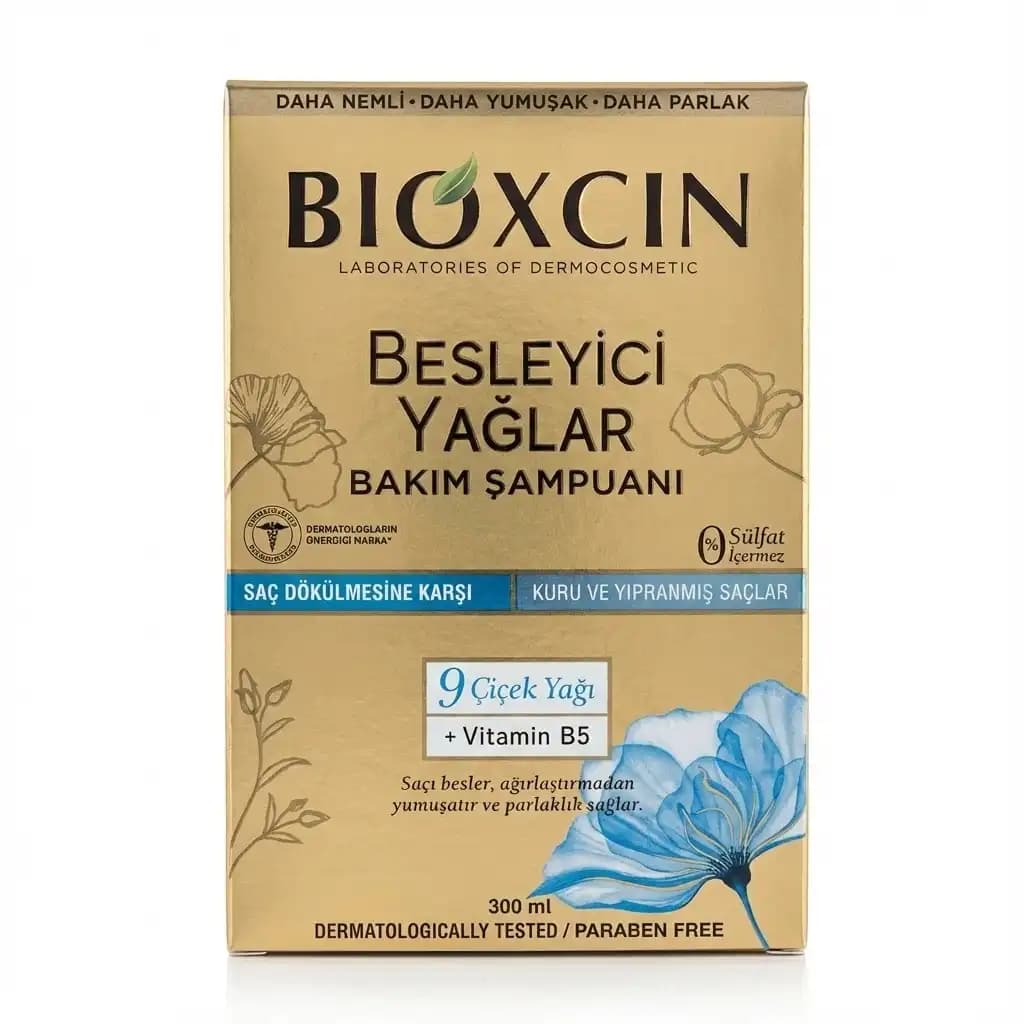 شامپو بیوکسین Bioxcin طلایی مدل Nourishing Oils بدون سولفات و ضد ریزش قوی حجم 300 میلی لیتری — تصویر ۱۱