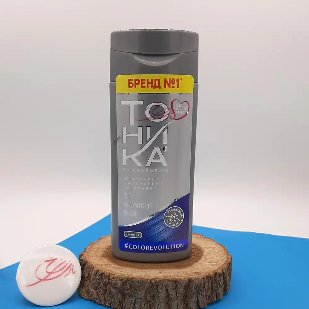 شامپو رنگ تونیکا TOHNKA شماره 3.1 آبی نیمه شب (تیره) حجم 150 میلی لیتر