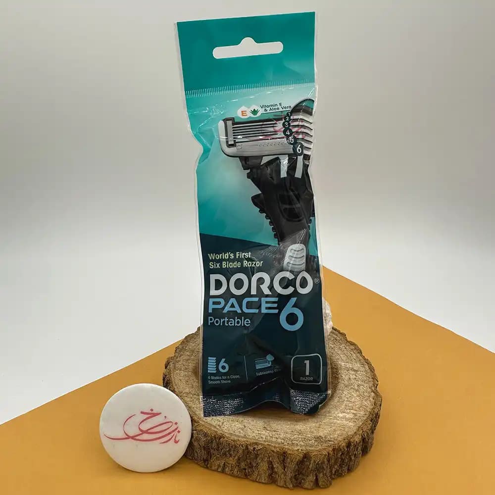 خود تراش دورکو DORCO مدل 6 لب صابونی بسته 1 عددی — تصویر ۲