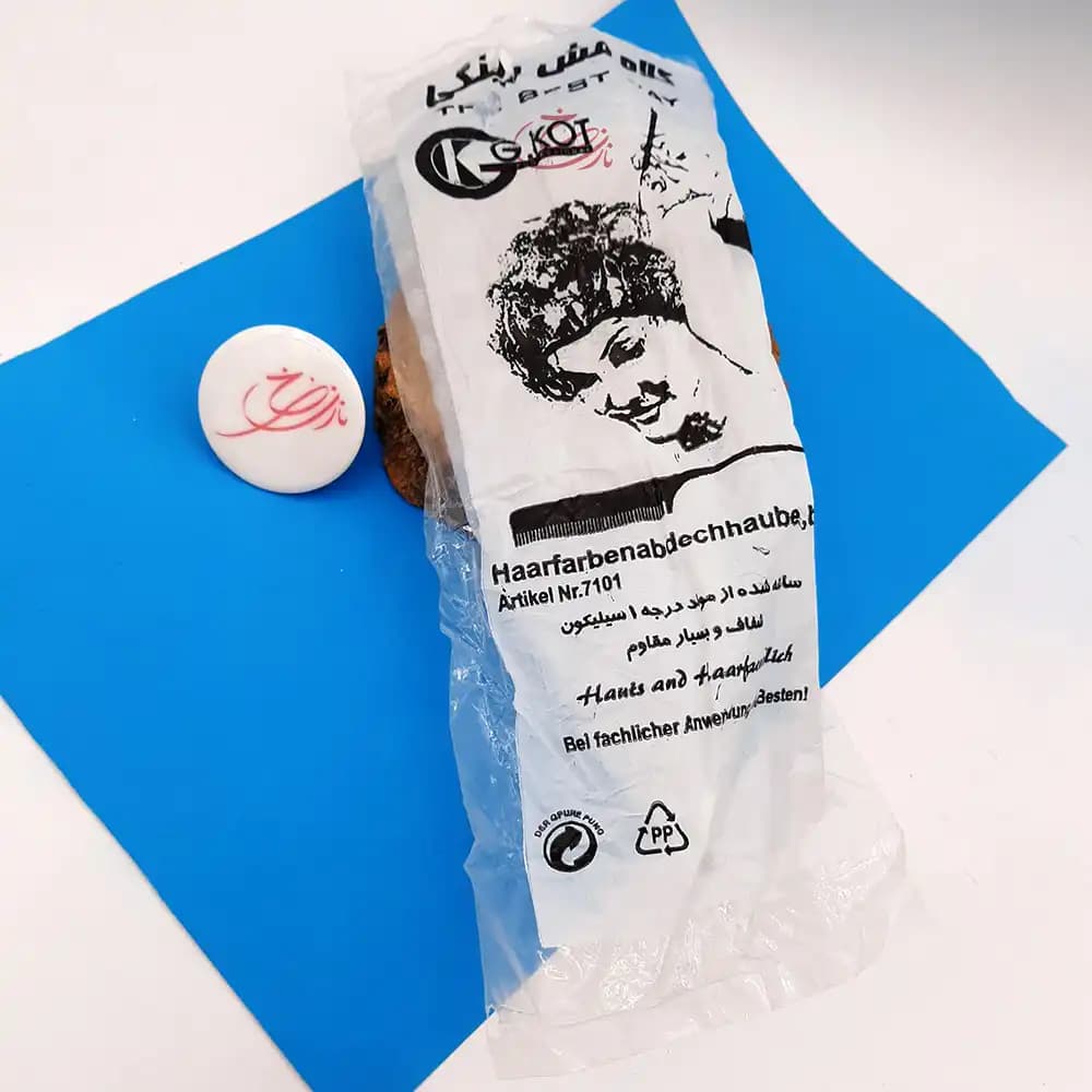 کلاه مش مو سیلیکونی جی کات KG.KOT (ژله ای) مدل رینگی رنگ سفید