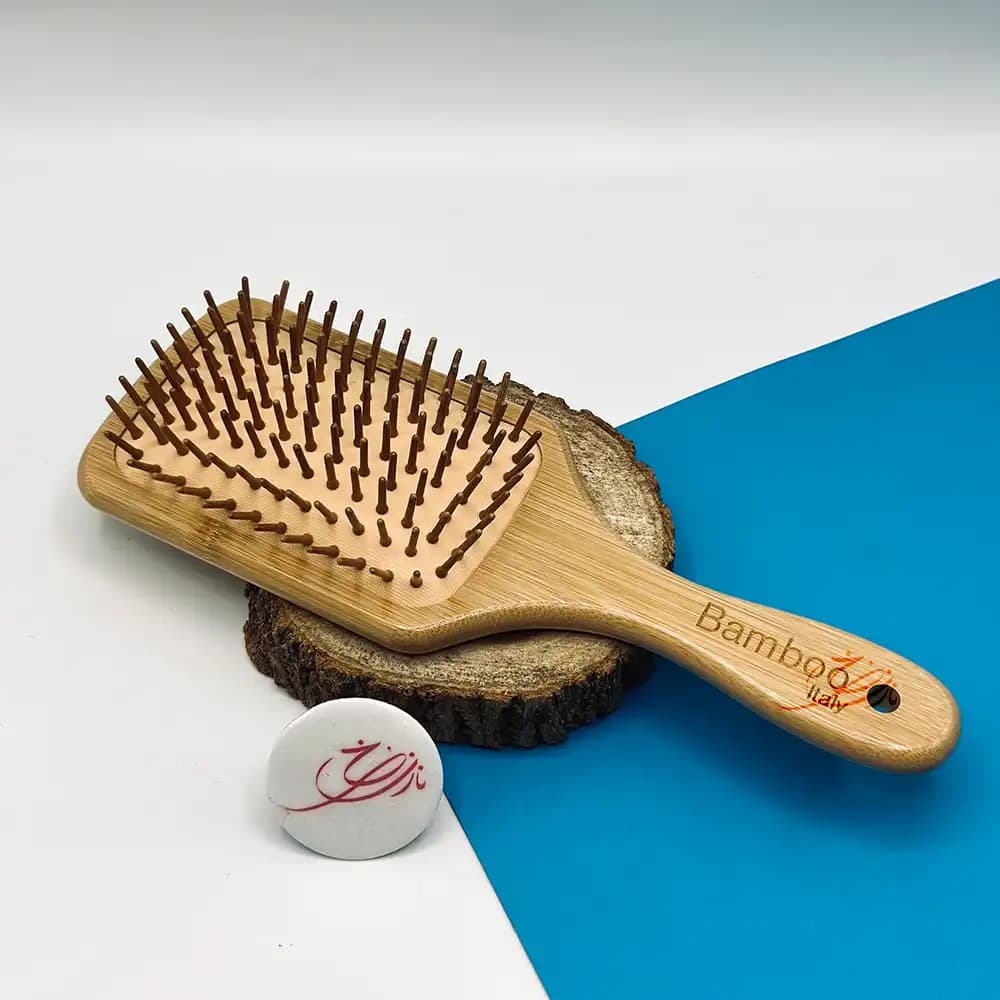 برس مو چوبی تخت بامبو Bamboo — تصویر ۲