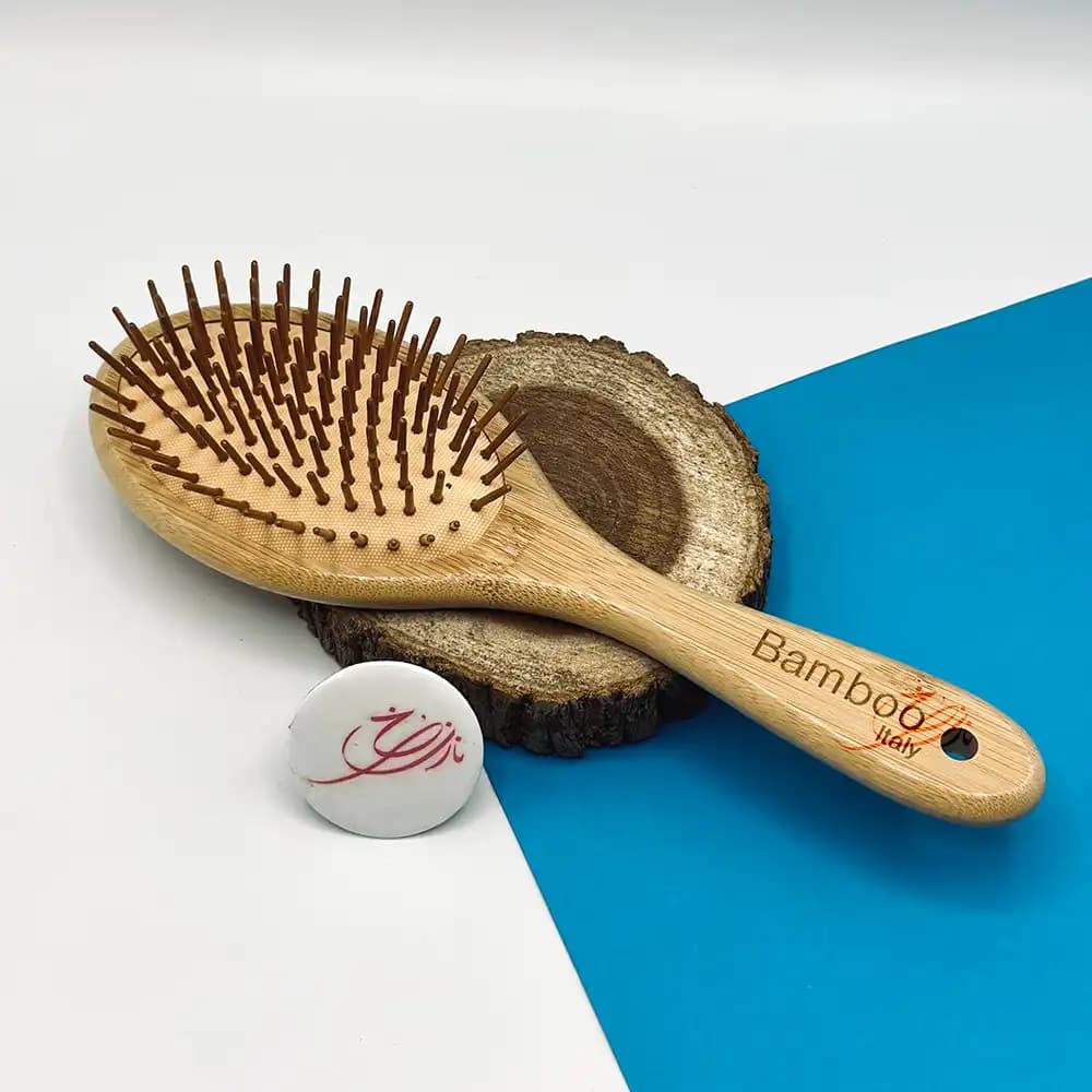 برس مو چوبی تخت بامبو Bamboo — تصویر ۳