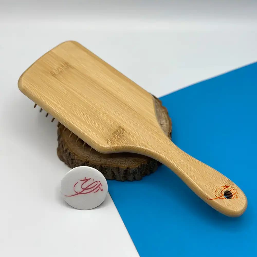 برس مو چوبی تخت بامبو Bamboo — تصویر ۵