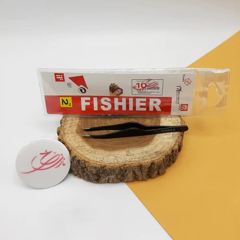 موچین ابرو خنجری فیشر FISHIER مشکی