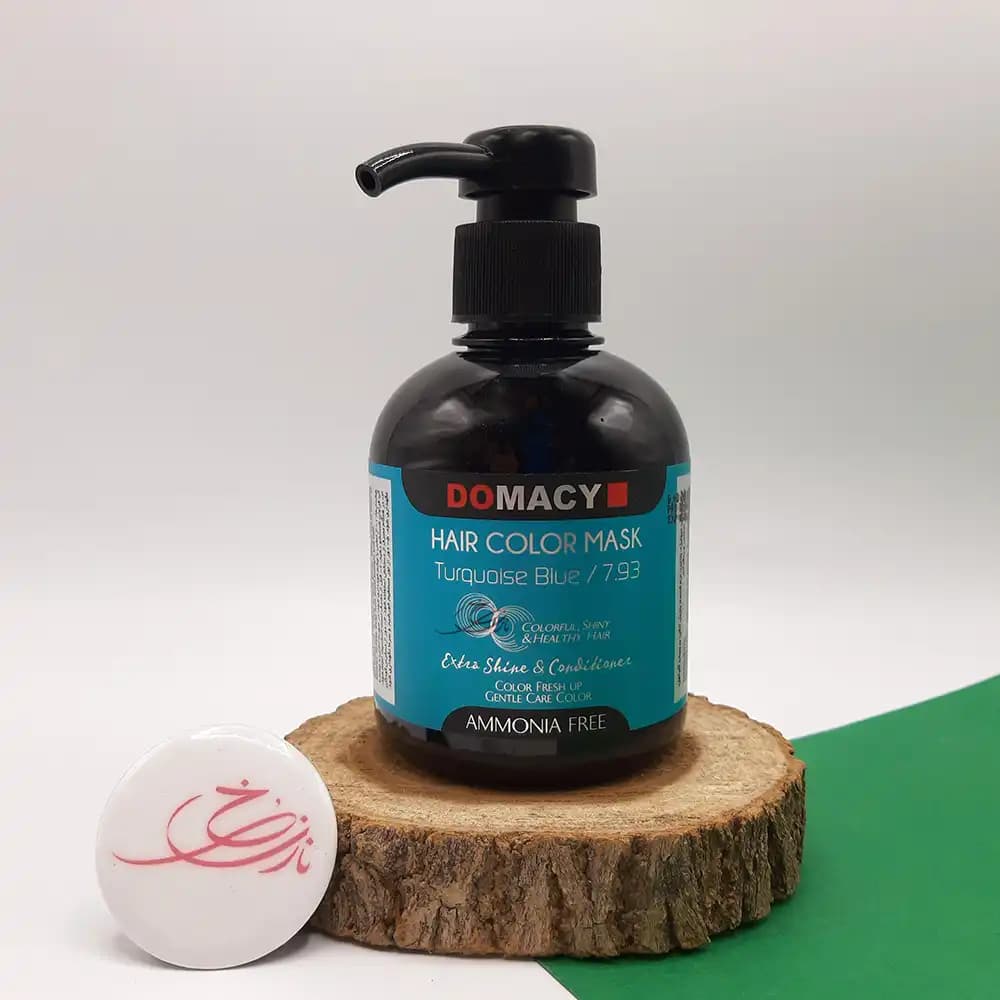 رنگ ژله ای دوماسی Domacy Hair Color Mask رنگ آبی فیروزه‌ای 7.93
