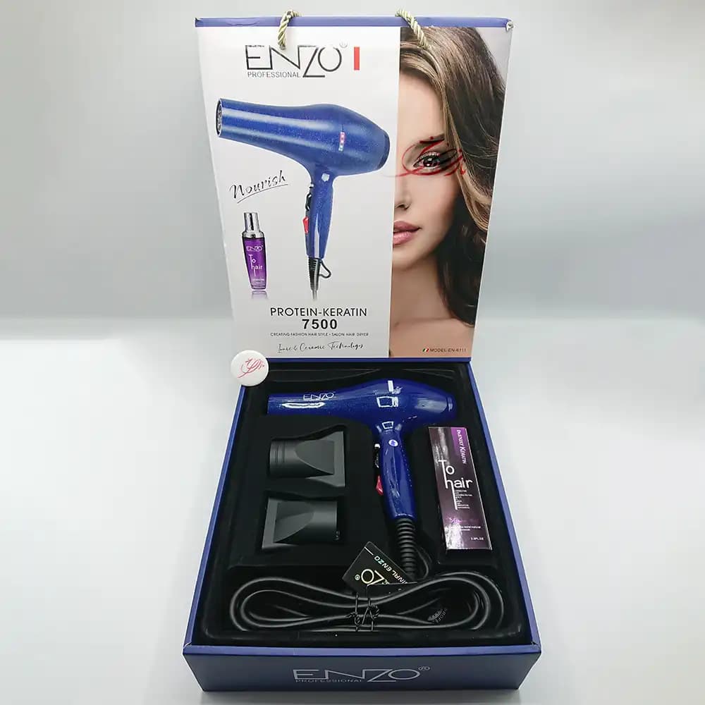 سشوار انزو پروفیشینال ENZO PROFESSIONAL مدل EN-6111 رنگ آبی — تصویر ۴