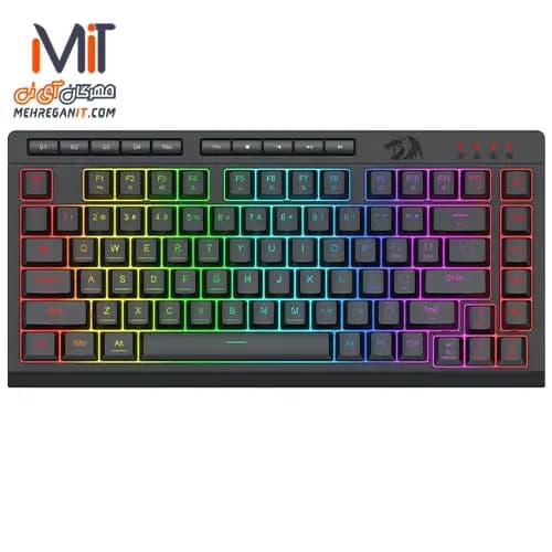 کیبورد ممبران گیمینگ ردراگون CRESCENT K524 RGB — تصویر ۶