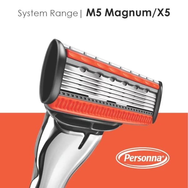 خود تراش 5 لبه سیلور Silver مدل مگنوم MAGNUM M5 — تصویر ۷