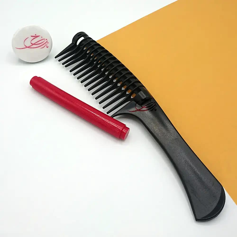 شانه غلتکی رنگ جمع کن سالن Salon مشکی — تصویر ۳