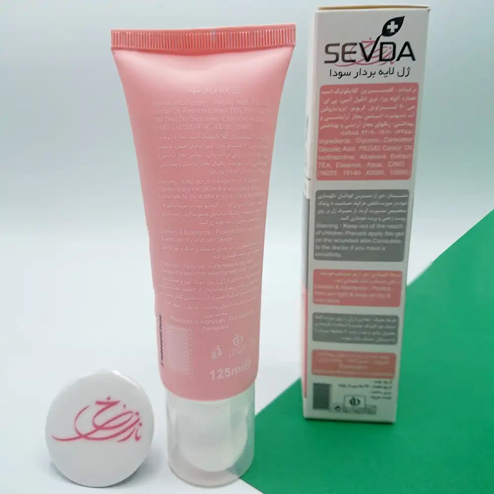 ژل لایه بردار پوست سودا SEVDA مدل Micro Clear 3 in 1 حجم 125 میلی لیتر — تصویر ۳