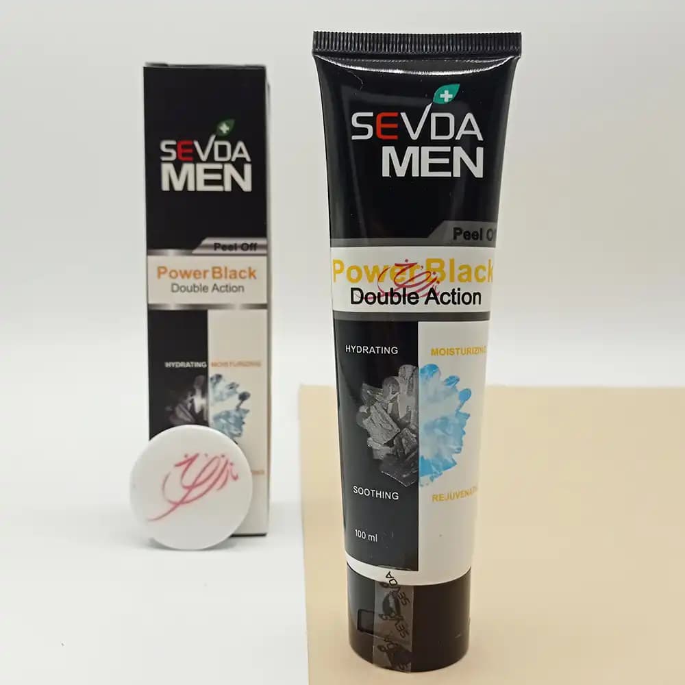 ماسک صورت زغال و یخ سودا مردانه مدل Peel of Power Black حجم 100 میلی لیتر — تصویر ۴