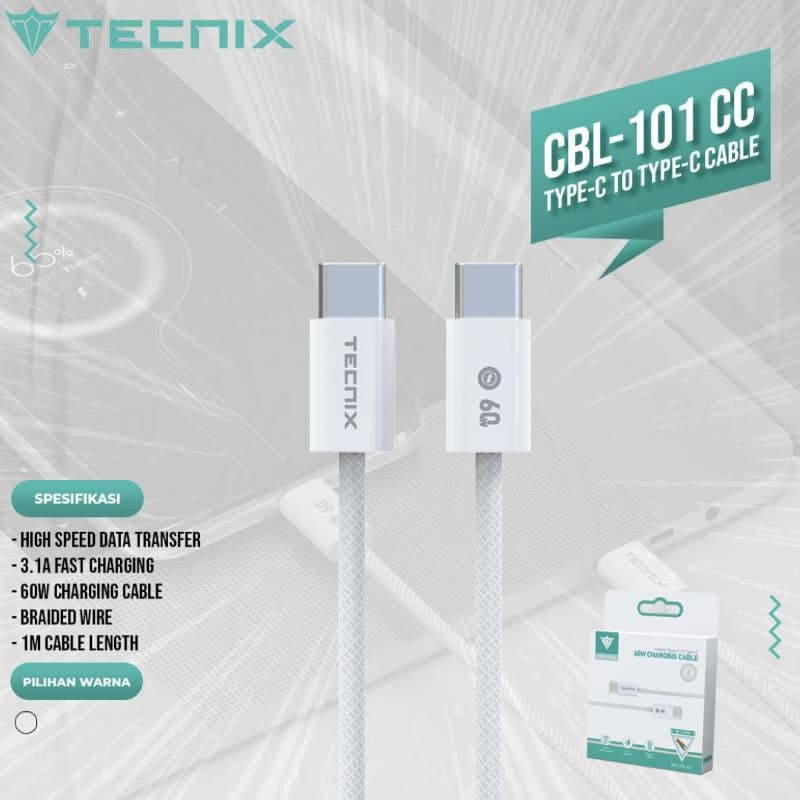 كابل دوسر تايپ سی TECNIX CBL-101 Type-C — تصویر ۱۰