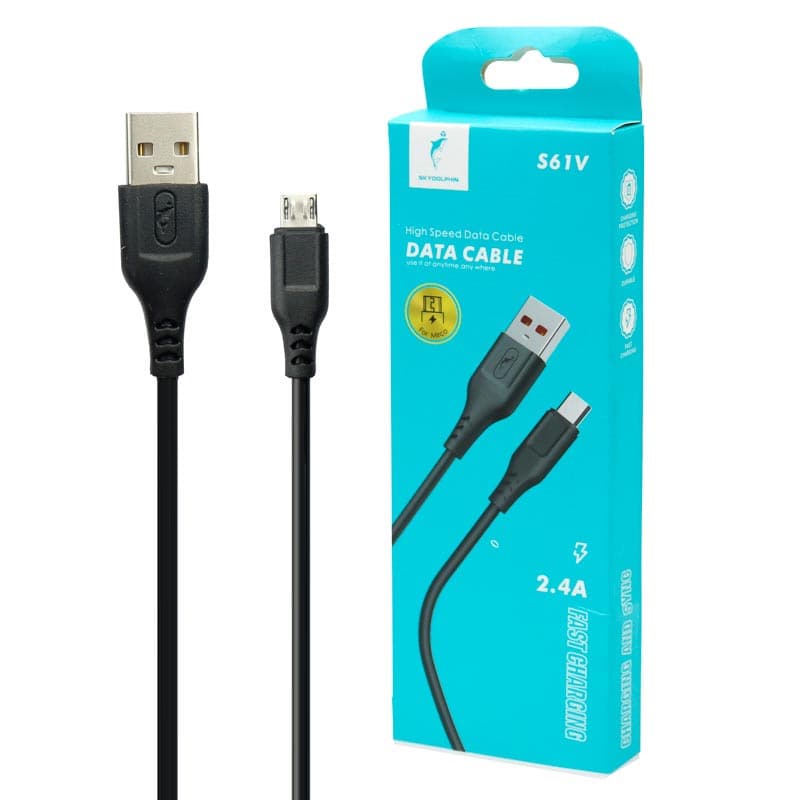 کابل میکرو یو اس بی فست شارژ Sky Dolphin S61V 2.4A 1m — تصویر ۲