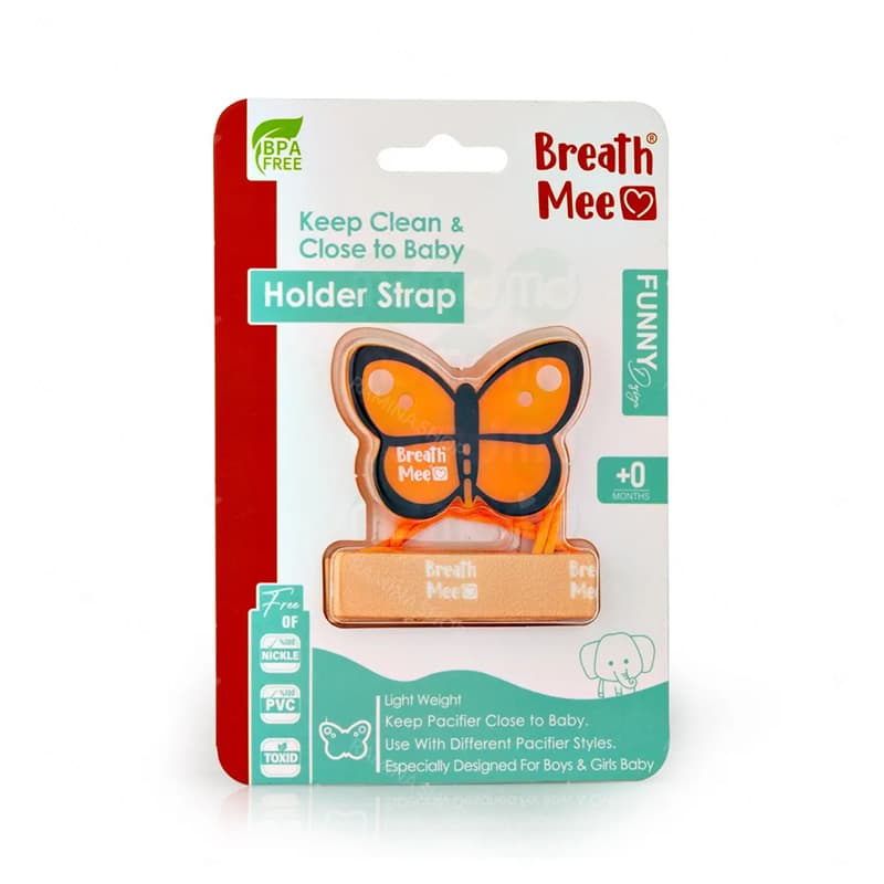زنجیر پستانک دخترانه طرح پروانه برث می Breath Mee — تصویر ۳