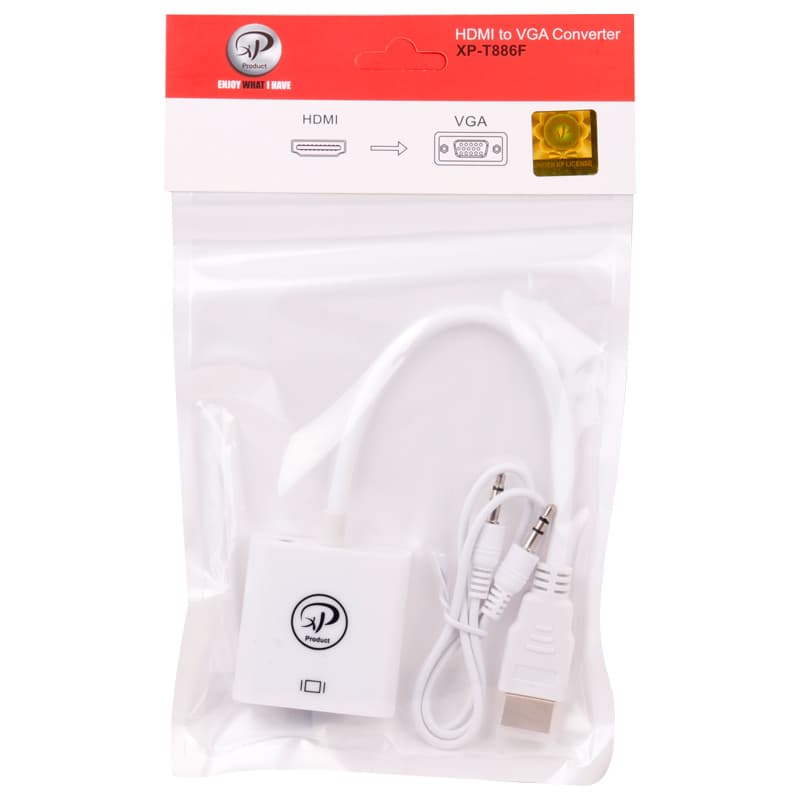 تبديل HDMI to VGA ایکس پی XP-T886G باصدا