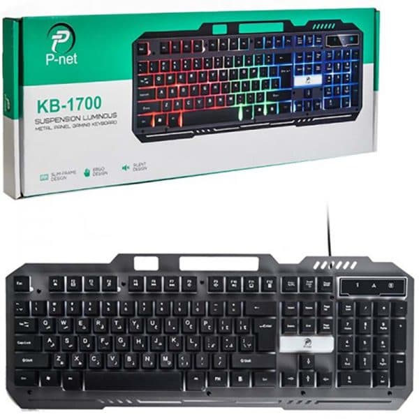 کیبورد باسیم گیمینگ پی نت P-NET KB-1700 — تصویر ۲