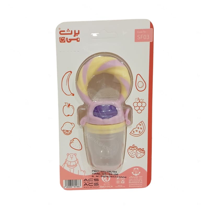 پستانک میوه خوری سیلیکونی برث می Breath Mee — تصویر ۳