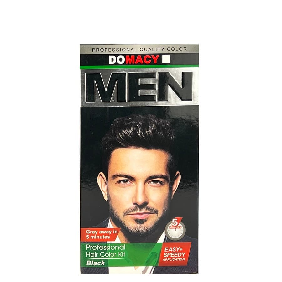 کيت رنگ موي مردانه دوماسی مشکيDOMACY – MF1