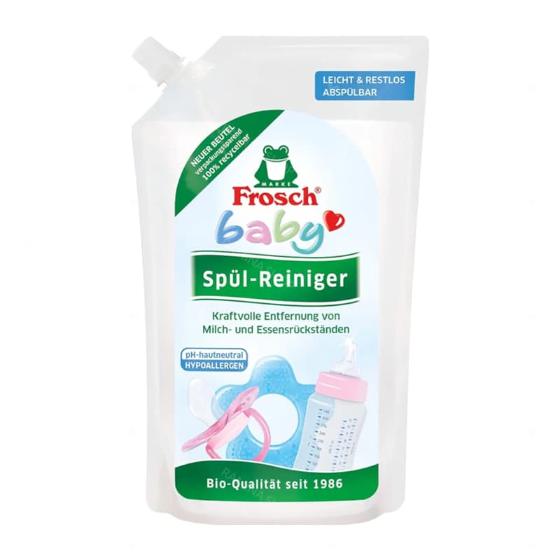 مایع شوینده ظروف 500 میل پاکتی فرش Frosch — تصویر ۲