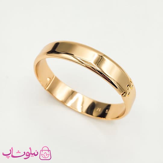 تکپوش زنانه پهن ژوپینگ طلایی مدل آینه ای سایز 3 کد 6491 — تصویر ۴