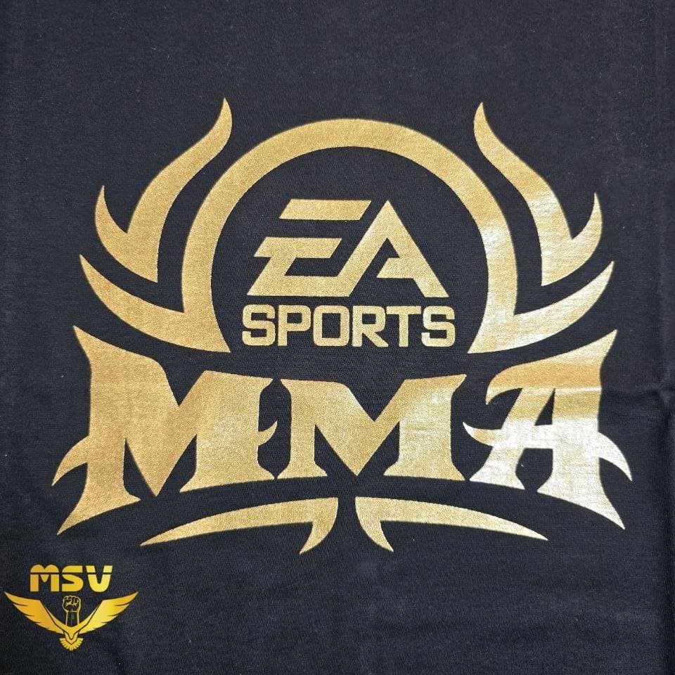 تیشرت رزمی طرح برجسته MMA EA Sport نخ پنبه اعلا — تصویر ۵