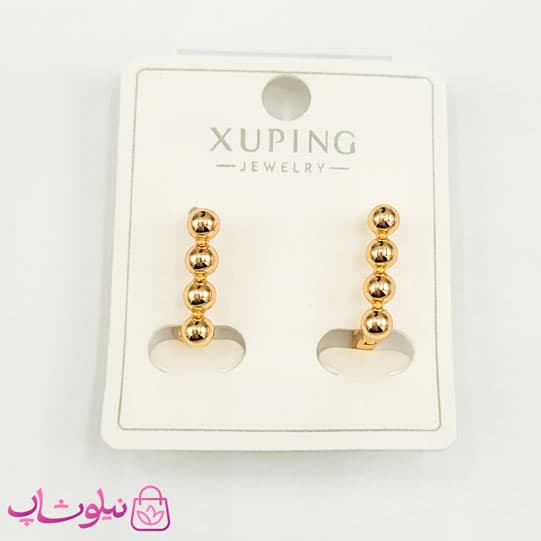 گوشواره زنانه ژوپینگ مدل مستطیل عمده پک 5 عددی کد 599 — تصویر ۳
