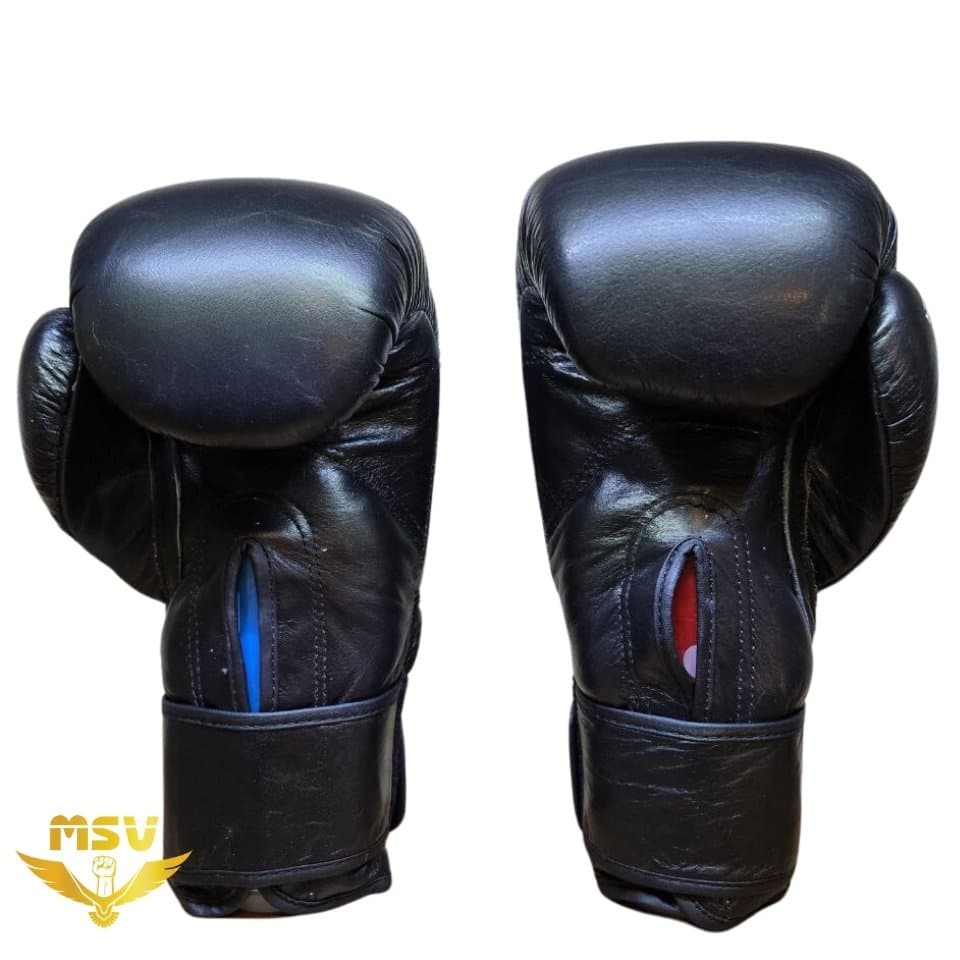 دستکش بوکس اورلست EVERLAST آتل دار چرم طبیعی حرفهای — تصویر ۴