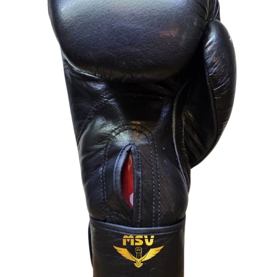 دستکش بوکس اورلست EVERLAST آتل دار چرم طبیعی حرفهای — تصویر ۵
