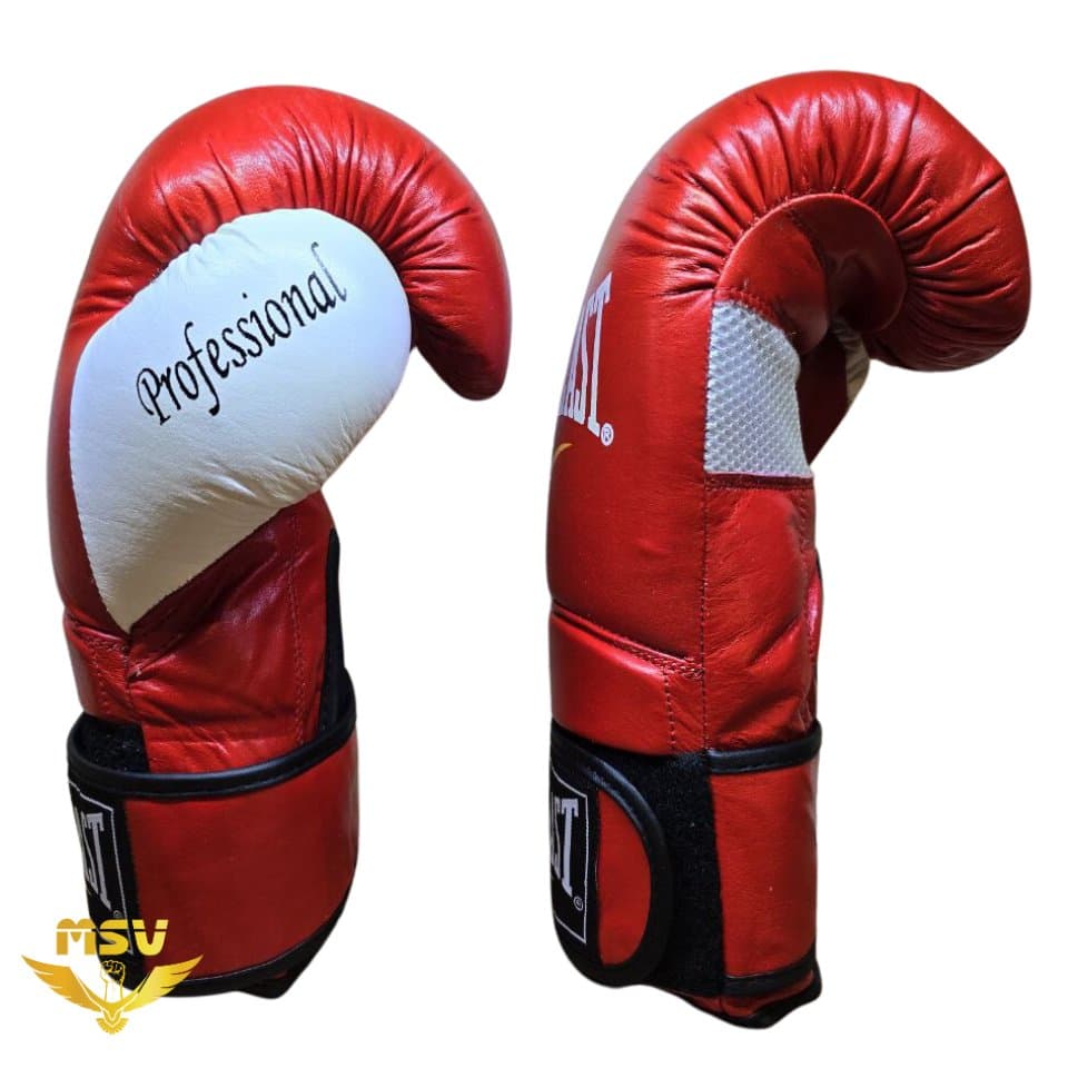 دستکش بوکس چرم اورلست EVERLAST آتل دلار حرفهای 12 اونس — تصویر ۴