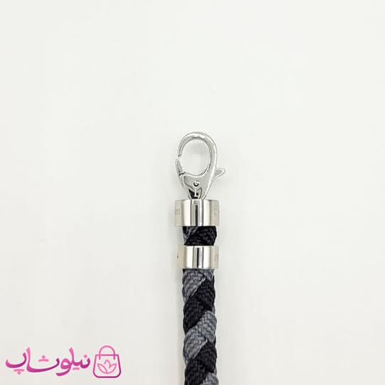 دستبند امگا مردانه 007 مدل کنفی طوسی مشکی کیفیت مستر کد 600 — تصویر ۶