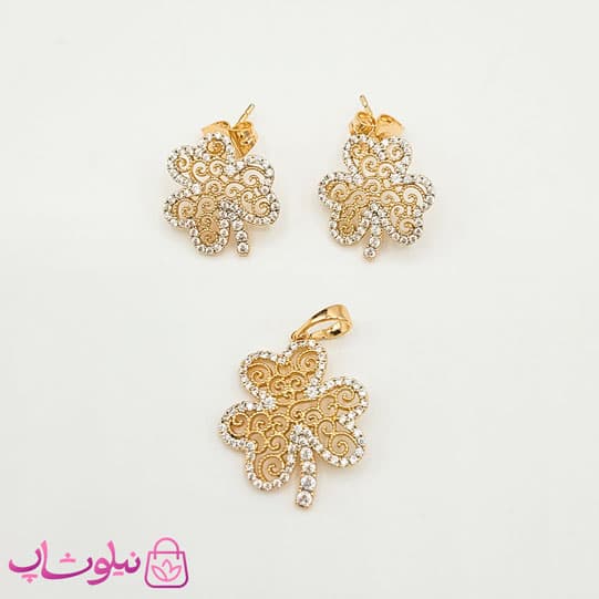 نیم ست دخترانه ژوپینگ مدل برگ طلایی کد 2791 — تصویر ۲