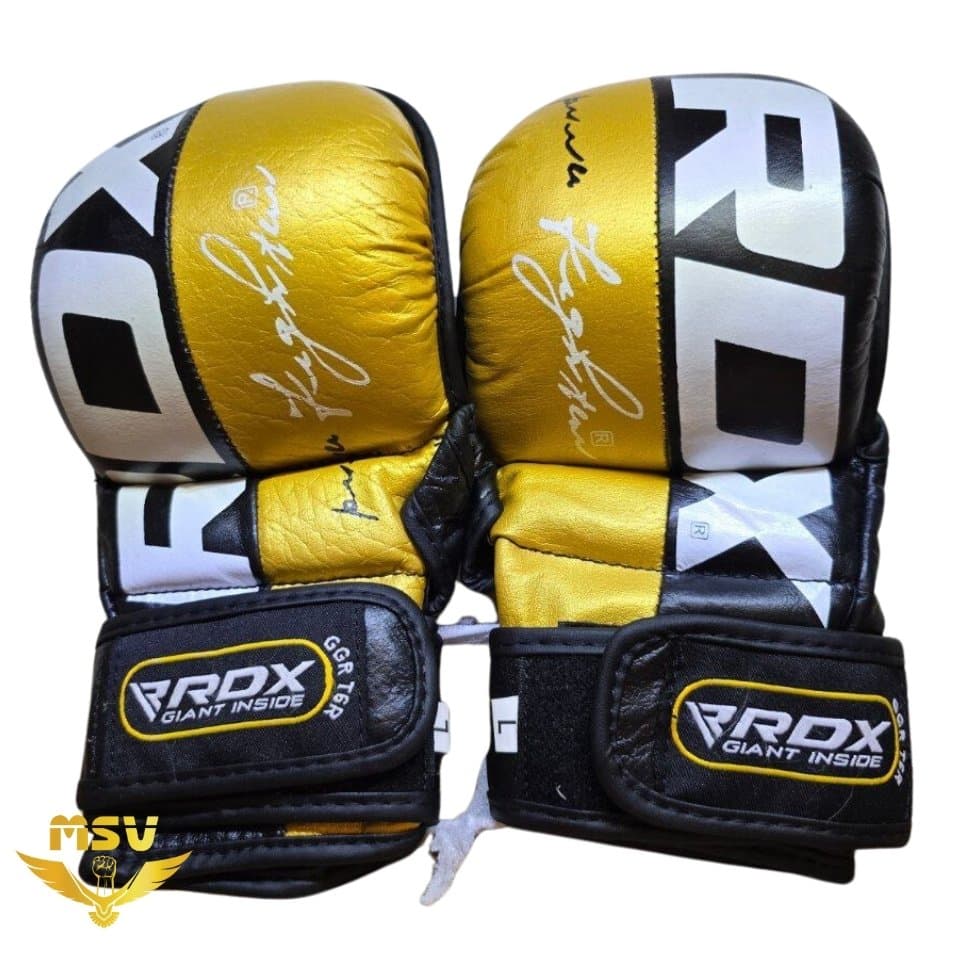 دستکش چرم ام ام ای MMA آماتوری آر دی ایکس RDX آتل دار