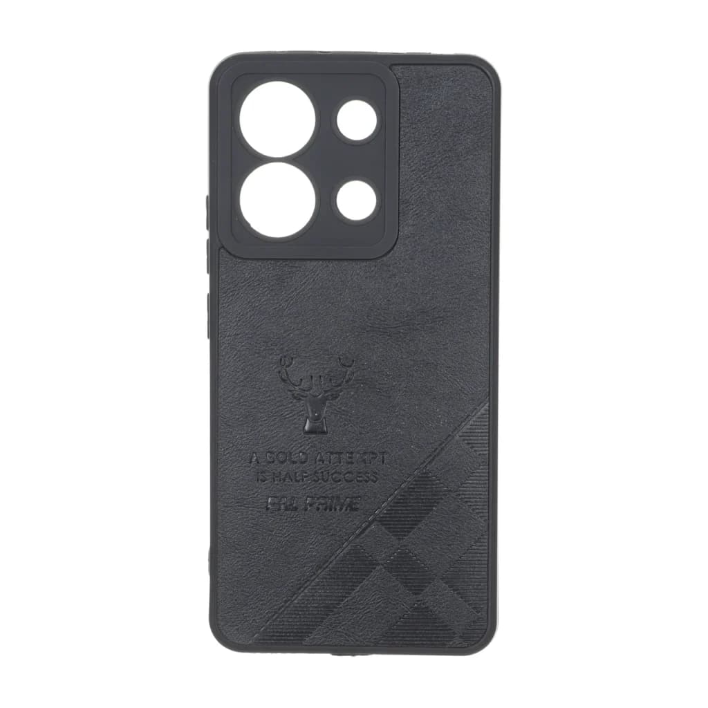 قاب طرح چرم گوزنی Pal Prime مدل Xiaomi Redmi Note 13 4G – مشکی — تصویر ۳
