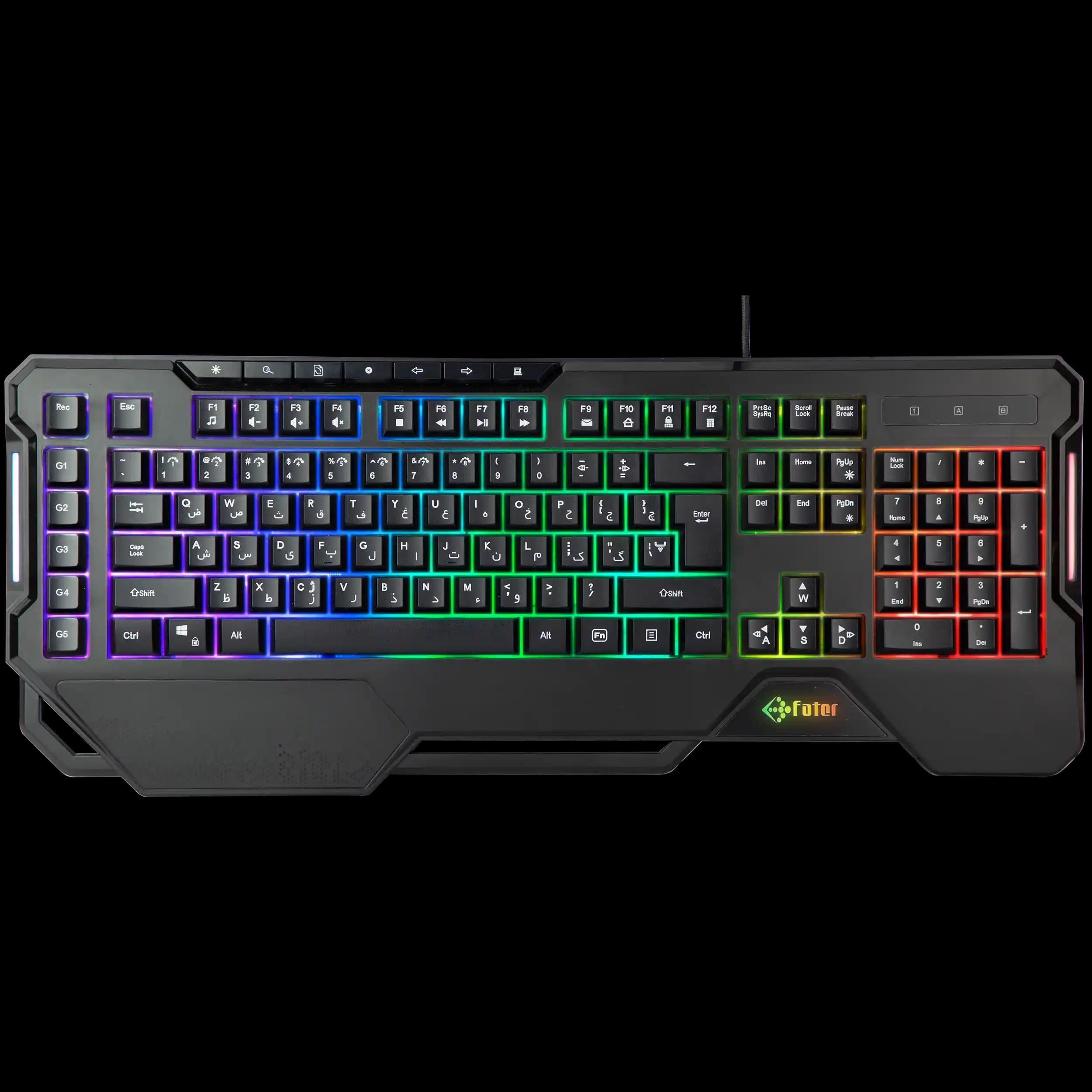 کیبورد گیمینگ مدل Fater KCR-7000B فاطر