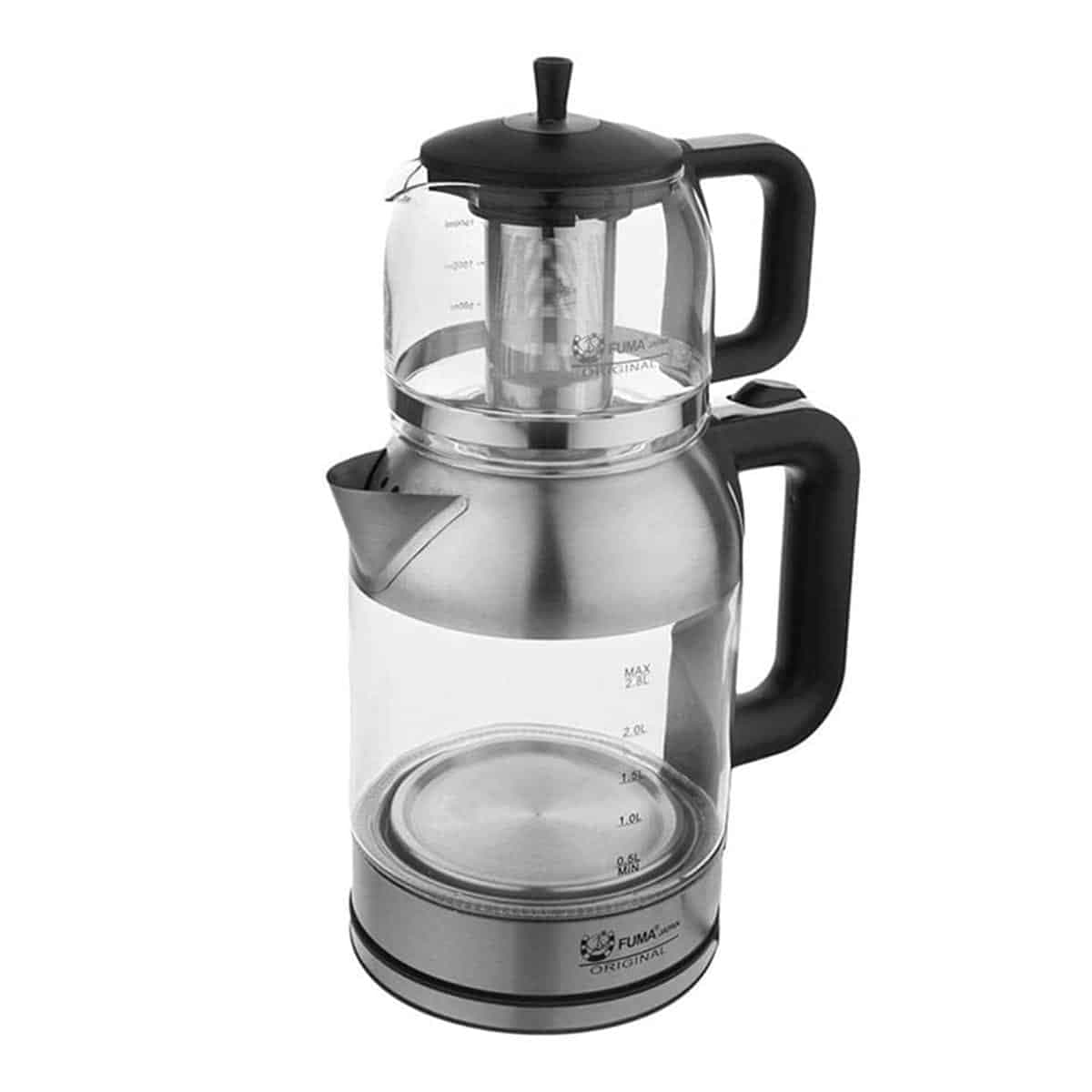 چای ساز فوما مدل FU-2011 بالاترین ظرفیت کتری و قوری — تصویر ۳