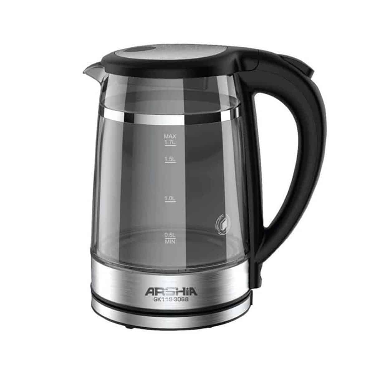 کتری برقی عرشیا مدل GK116-3068 شیشه ای