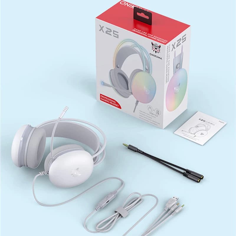 هدست مدل X25 Onikuma RGB گیمینگ اورجینال — تصویر ۳