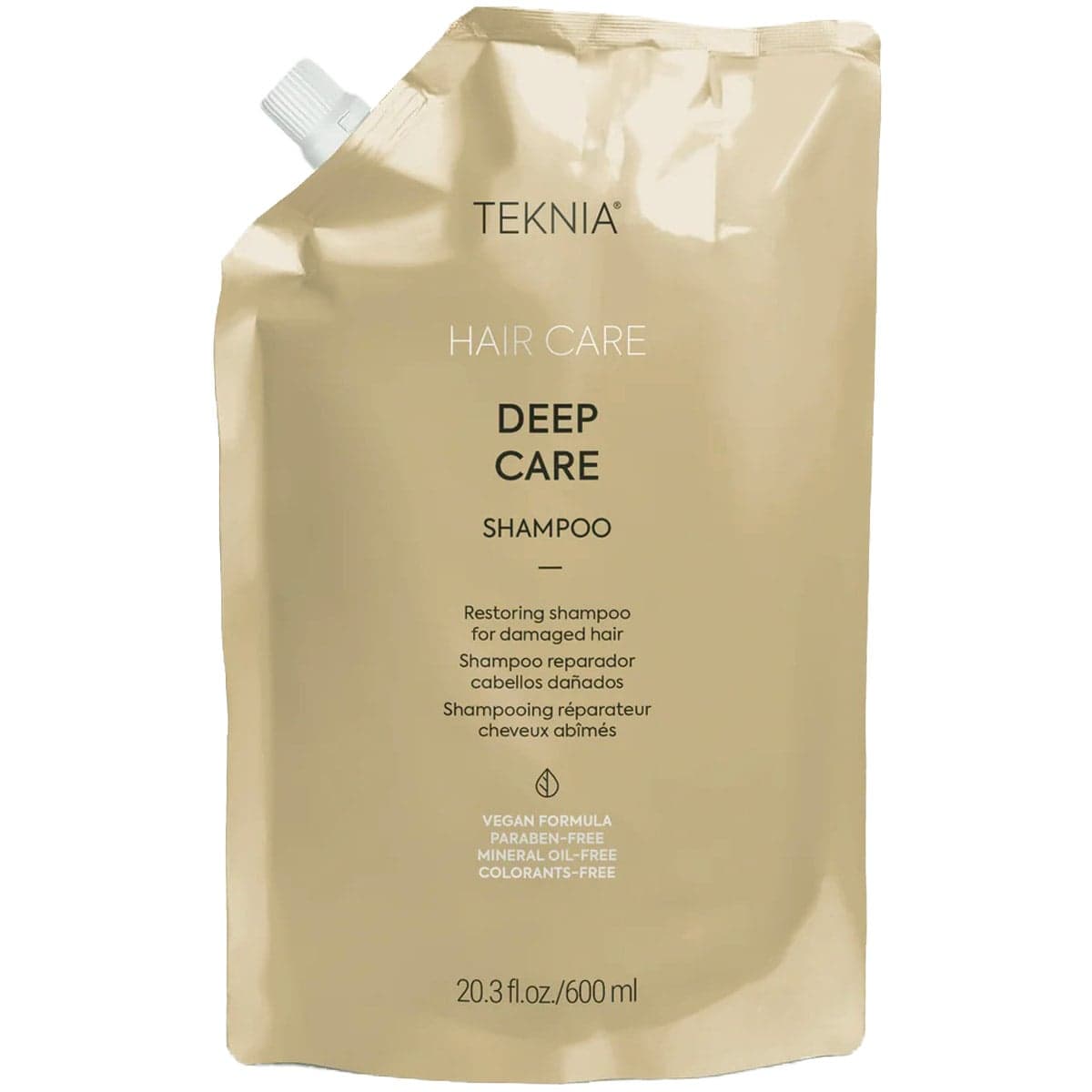 شامپو بازسازی کننده لاکمه سری Teknia مدل Deep Care حجم 600 میل