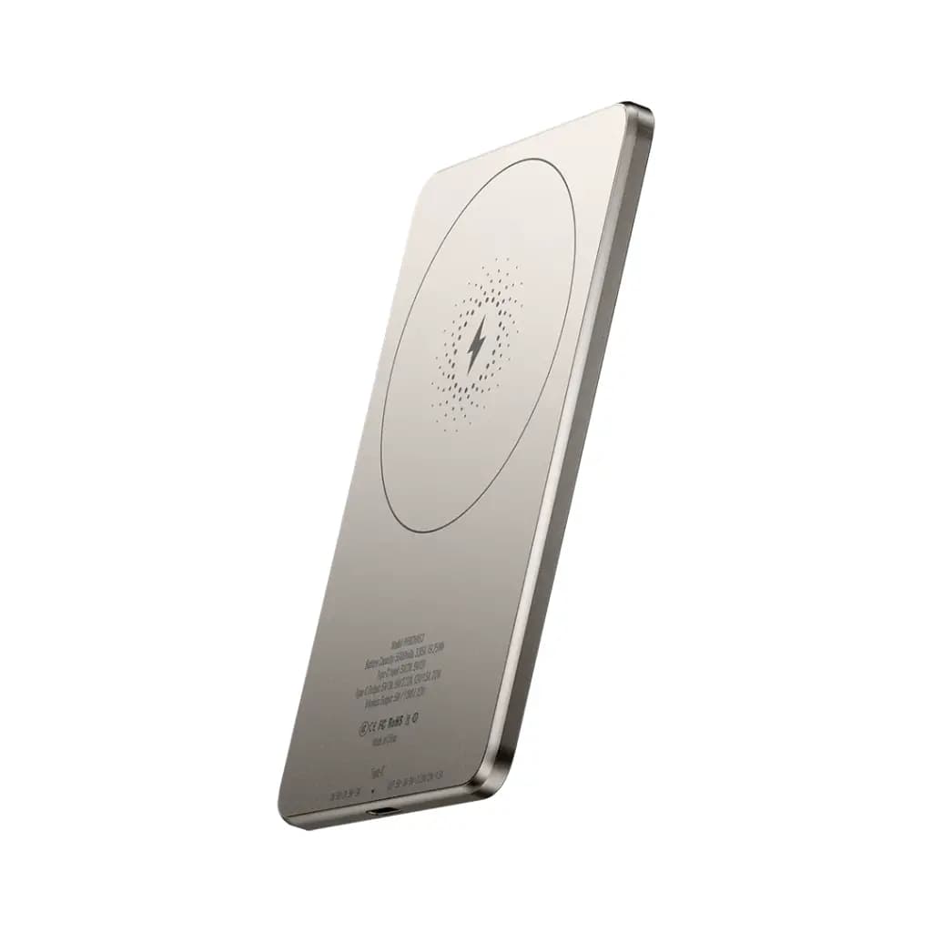 پاوربانک مگ سیف 5000 میلی آمپری پاورولوژی Powerology Ultra-Thin 5000mAh MagSafe Power Bank