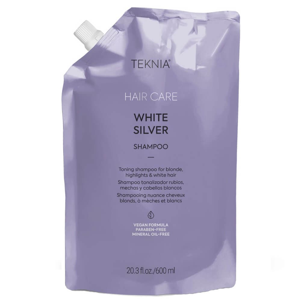 شامپو ضد زردی مو لاکمه Lakme سری Teknia مدل Silver White حجم 600 میل