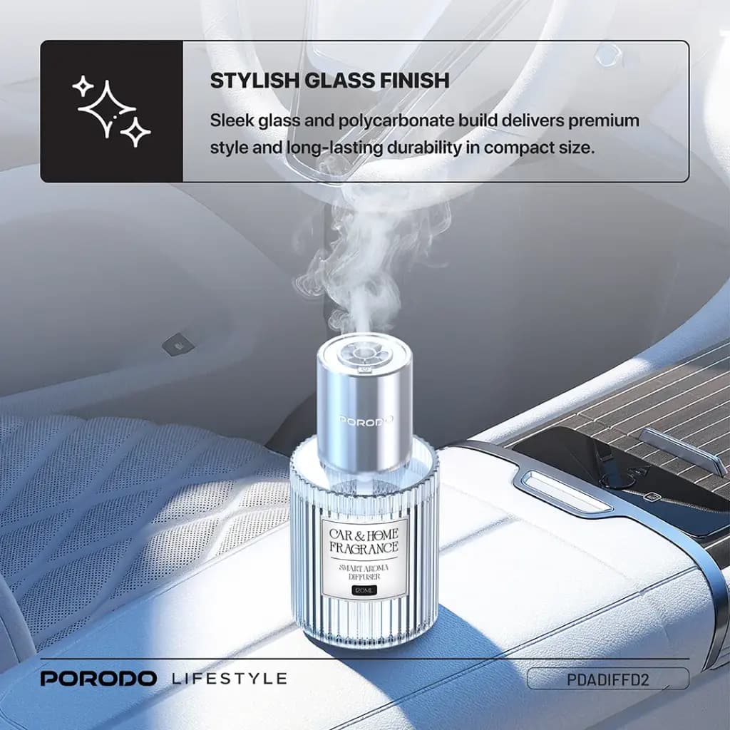 خوشبو کننده پرودو Porodo Lifestyle Grasse Smart Aroma Diffuser — تصویر ۵